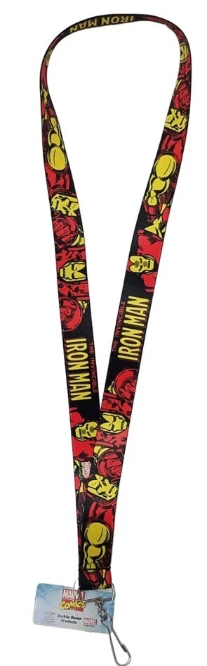 Cordón Iron Man con hebilla Marvel The Invincible (1 pulgada de ancho 22 pulgadas de largo) nuevo con etiquetas Foto 4 de 4
