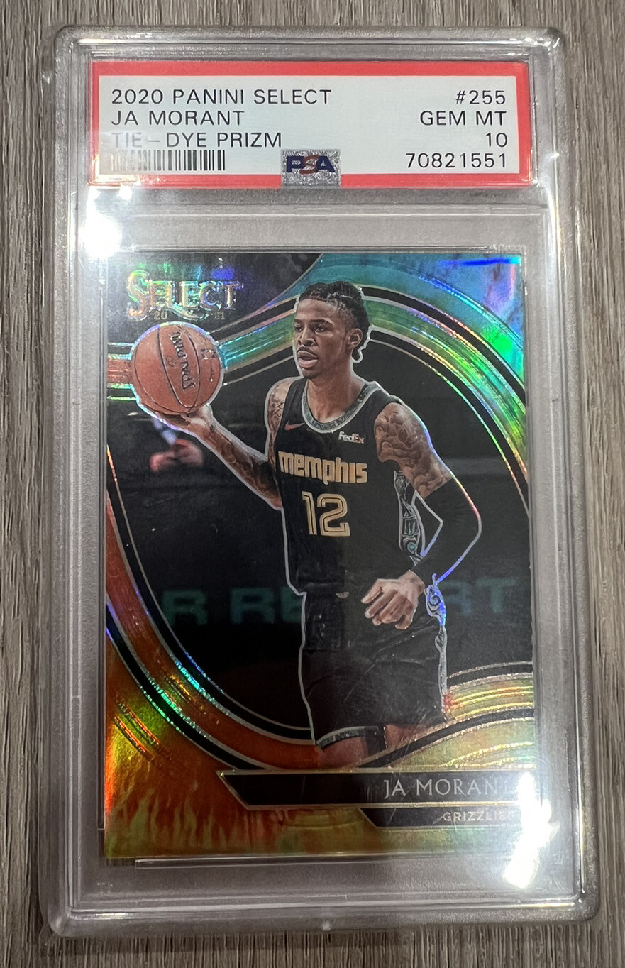 2020-21 Select Ja Morant Courtside Tie Dye Prizm /25 PSA 10