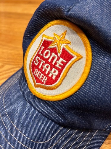 Vintage Lone Star Beer Texas Snapback Hat Made USA Medium-Large Adjustable - Picture 3 of 8