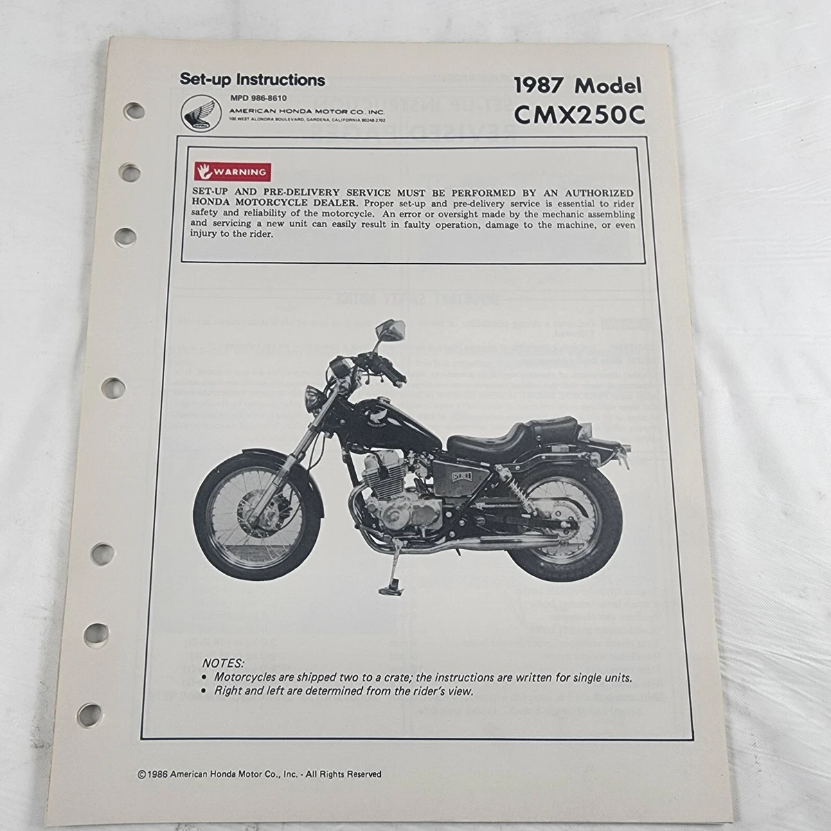 Rebel 250 CMX250C Motorcycle Repair Manuals & Literature for sale