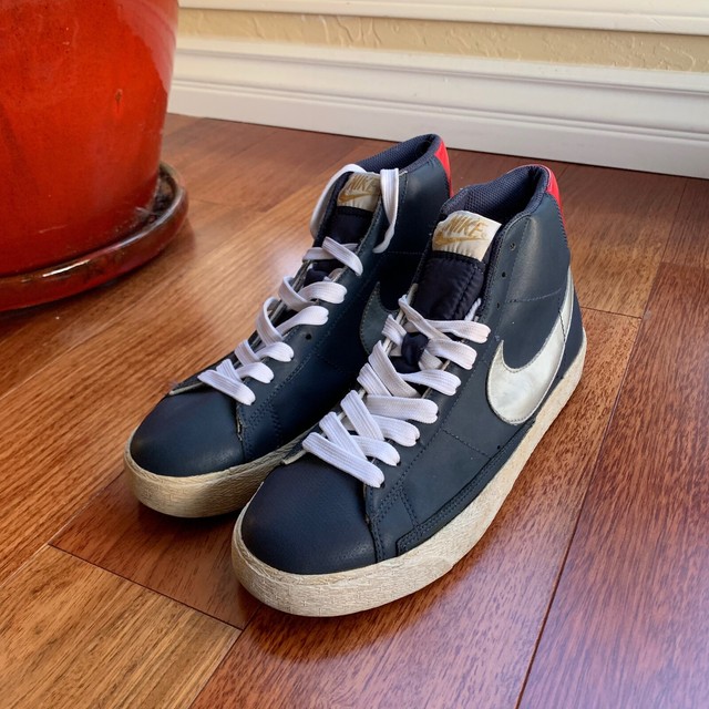 nike blazer high navy