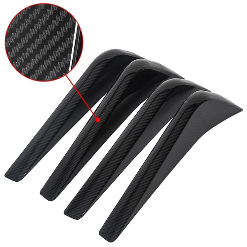 For Corvette C7 14-19 Rear Bumper Lower Air Diffuser Fins Carbon Fiber Look - Picture 3 of 11