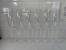 6-Lenox "Tuscany Classic" Champagne Flute 10" Crystal Tasting Series Barware