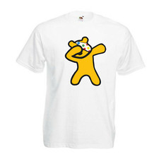 Kids Men Women Spotty Dabbing Pudsey Bear T-Shirt Charity Children In Need Top
