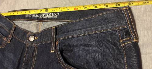 Old Navy Famous Men’s Jeans Boot Cut 42x29 (tag is 42x30) Dark Wash - Picture 6 of 13