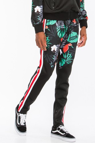 Men's Printed Track Pants Set Track Jacket Matching Set - Picture 17 of 63