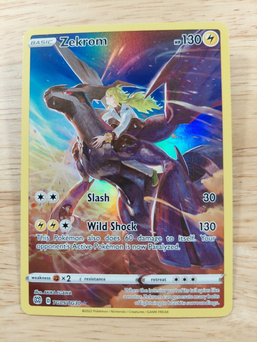 Zekrom & N TG05/TG30 Brilliant Stars Trainer Gallery NM