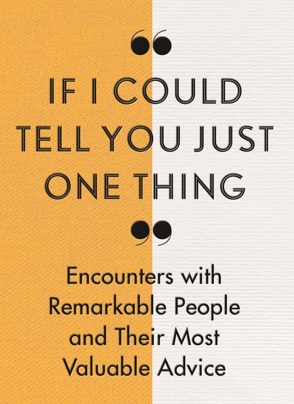 Thumbnail - Richard Reed | If I Could Tell You Just One Thing... | Buch | Englisch