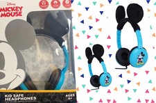 DISNEY MICKEY MOUSE DISNEY KID SAFE HEADPHONES AGES 6 New