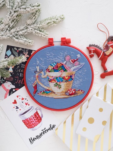 Diy Cross-stitch Embroidery Kit Sweet Christmas Dreams stitching needlepoint