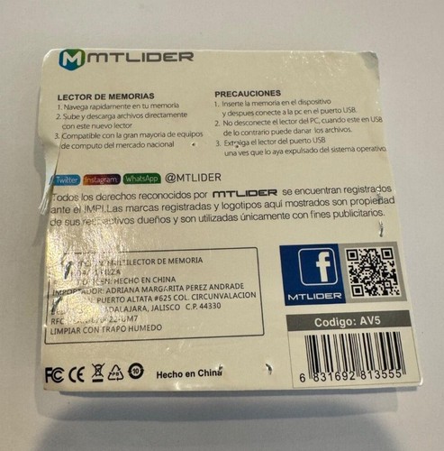 ADAPTATEUR MICRO SD VERS USB SANS FIL MTLIDER (19604771) - Photo 2/2