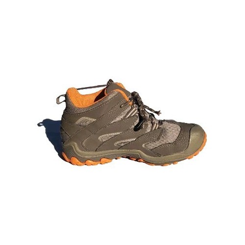 Merrell Boys Boots Size 1 Hiking Chameleon Access Mid Waterproof Gray Orange - Picture 6 of 11