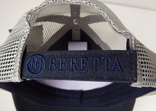 Beretta Engraved Patch Trucker Hat / Trident Flat Bill Structured Hat Cap NWT - Picture 6 of 14