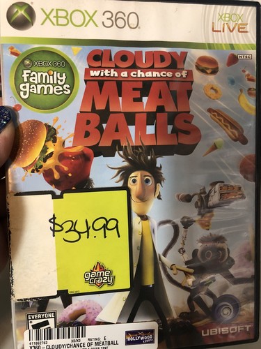 "Wolkig mit Aussicht auf Fleischbällchen" XBOX 360 OHNE BOOKLET!