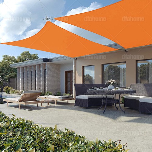 Sonnenschutz Segel Außen Beschattung Abdeckung mit Beschlag Kit für Terrasse Garten Hinterhof - Bild 56 von 78