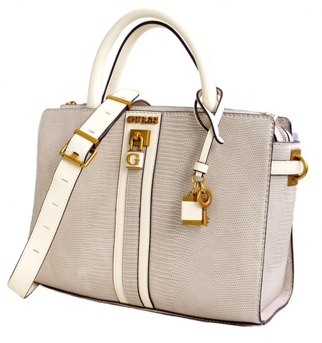 Guess Borsa A Spalla Ginevra Elite Society Taupe Nuova - Foto 5 di 16