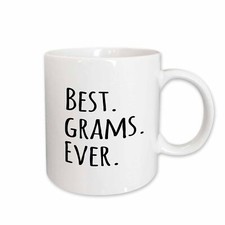 3dRose Best Grams Ever - Gifts for Grandmothers - Grandma nicknames - black text