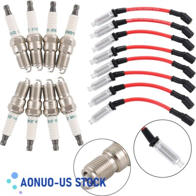 #ad Spark Plug Wires M8 48322 amp; 41 110 Iridium Spark Plugs Fits 5.3 6.0L 6.2L Chevy $36.97