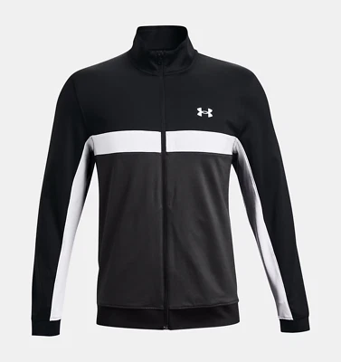 Herren Under Armour Storm Full Zip Midlayer, schwarz/grau/weiß, NEU