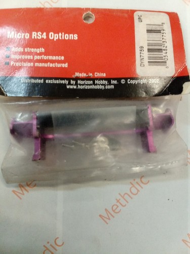 DYNAMITE DYN7759 GRAPHITE AND ALUMINUM REAR SPOILER PURPLE MICRO RS4 HPI - Picture 2 of 2