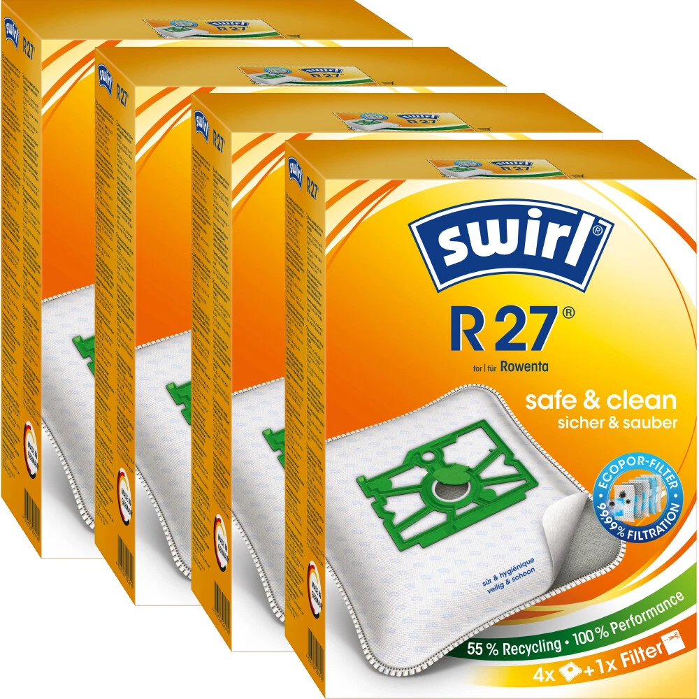 10 sacchetti premium per aspirapolvere compatibili con Rowenta Extrem RS 540