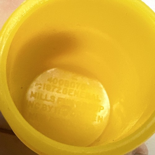 VTG 1972 General Mills Kenner Tournament of Thrills Barrel Replacement YELLOW x2 - Picture 4 of 6