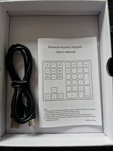 Bluetooth Extended Numeric Keypad Ziffernblock mit 34 Tasten - Bild 2 von 2