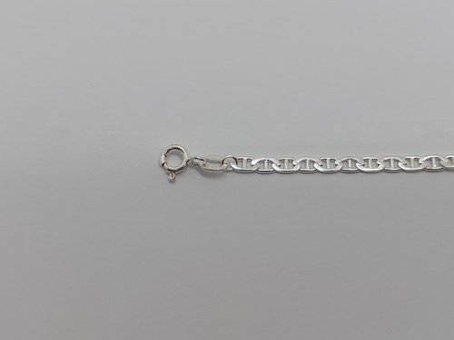 BRACCIALE DA BAMBINO UNISEX A MAGLIA GRUMETTA CON TARGA IN ARGENTO 925 (0352) - Foto 3 di 8