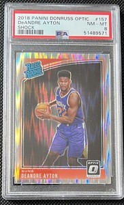 2018 Donruss Optic Shock #157 PSA 8 DeAndre Ayton Rookie