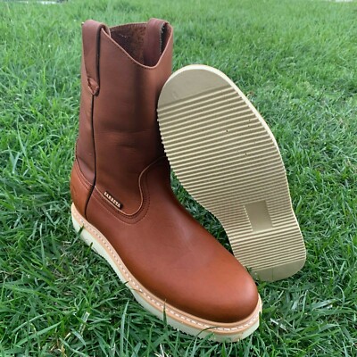 MEN\'S WORK BOOTS GENUINE NUBUCK LEATHER PULL ON BOTA TRABAJO LIGHTWEIGHT 303 61+NvY6PzXL._AC_SY300_QL30_.jpg main image 2