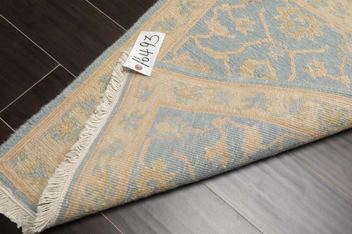 1'10” x 2'7” Hand Knotted 100% Wool Reversible Soumak Oriental Area Rug Aqua - Picture 4 of 4