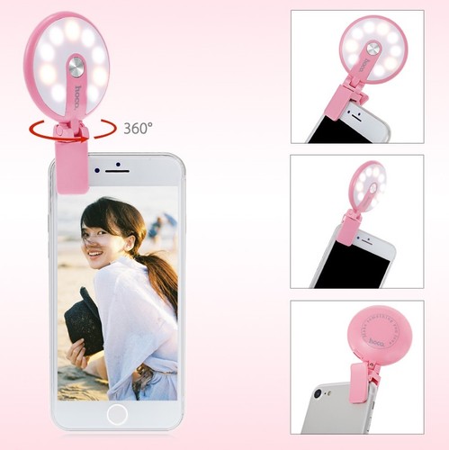 Flash LED con clip para iPhone y teléfonos Android y Selfie Sticks 3 modos de luz - Imagen 18 de 23