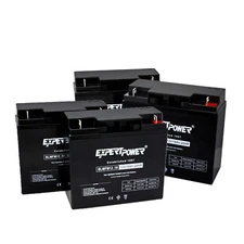 4 Pack - ExpertPower 12V 18AH SLA AGM Battery for Wheel Chair and Scooter