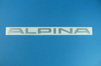 Genuine BMW ALPINA Lettering 360mm Emblem Silver Fits BMW E30 E34 B3 B6 B10