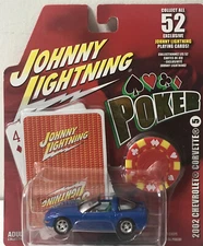 Johnny Lightning Poker 2002 Chevrolet Corvette Exclusive Playing Cards And Chips