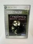 Condemned: Criminal Origins Xbox 360 Tested Working CIB
