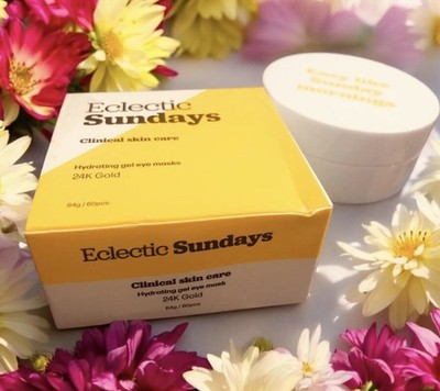 Eclectic Sundays 24K Gold Hydrating Gel Eye Mask - 60 pcs - Exp.3/29/2026
