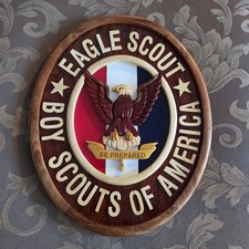 Boy Scouts-Eagle Scout wooden Plaque