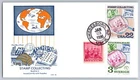 #2200 Stamp Collecting FDC Gamm Cachet Combo w/Sweden & #836, Swedesboro NJ Canc