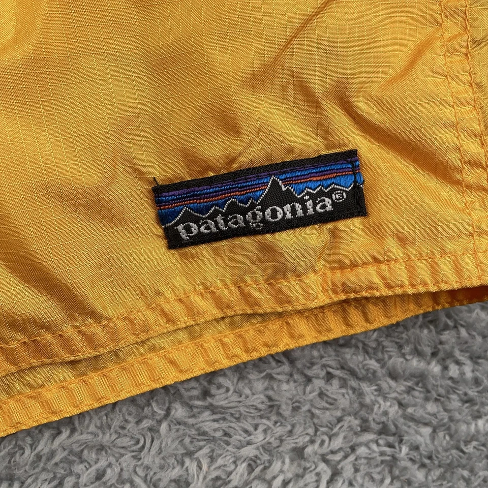 Pantalones Cortos Patagonia De Colección Para Hombres Medianos Amarillos Bolsos Nylon Forrados para Nadar Cordón Foto 2 de 4