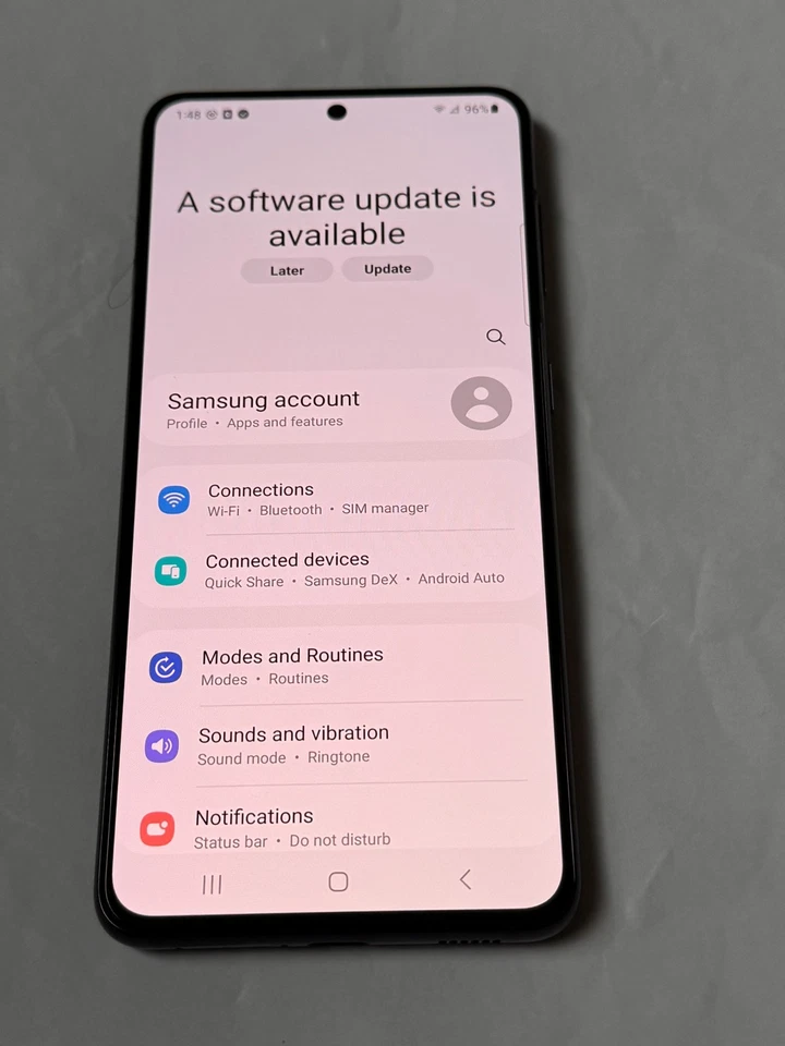 Samsung Galaxy S21 5G SM-G991U- 128GB - Phantom Grey- Locked to Sprint (USA) - Image 3 of 4