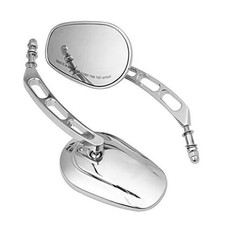 Motorcycle 8mm Rearview Mirror Rear Side Mirrors for Harley Road King Chrome