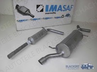 Imasaf Auspuffset Ab Kat für VW Polo 6R 1.2 TSI 66/77KW 2009-|Mitteltopf+Endtopf