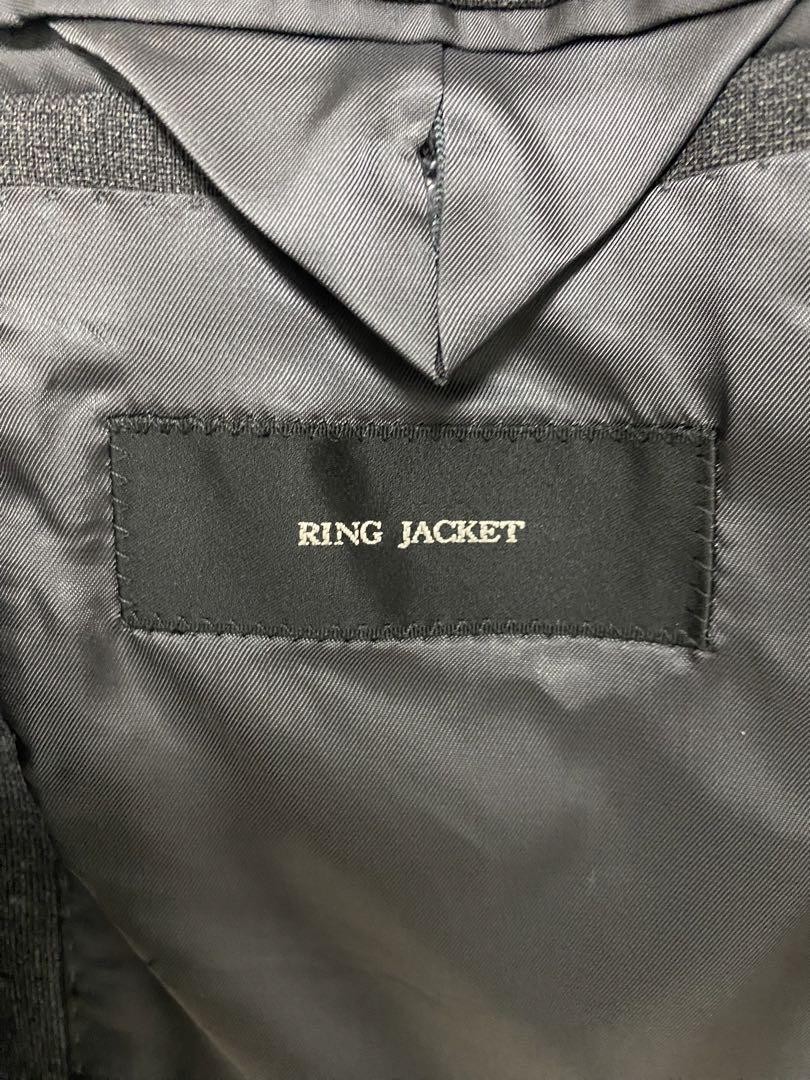 Excellent Condition Ring Jacket Gray Wool 3B Suit Loro Piana
