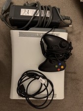 Xbox 360 White Console With 60GB Harddrive - Wires + Wired Controller Included