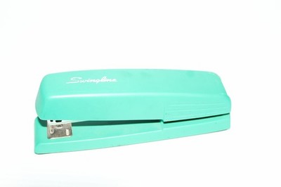 Swingline Stapler Model 545 Green USA Made Vintage Office Tool Tested Works