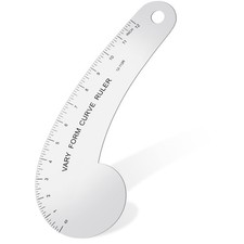 French Curve Ruler tool Solid Aluminum Hip Curve accessory for sewing