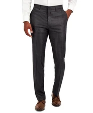 Kenneth Cole Reaction Men Slim fit Dress Pants 40 / 32 Grey Stretch