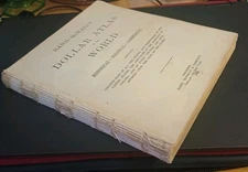 1908 Rand McNally Dollar Atlas Of The World As Is Lots Of Nice Maps 6 In By 7 In