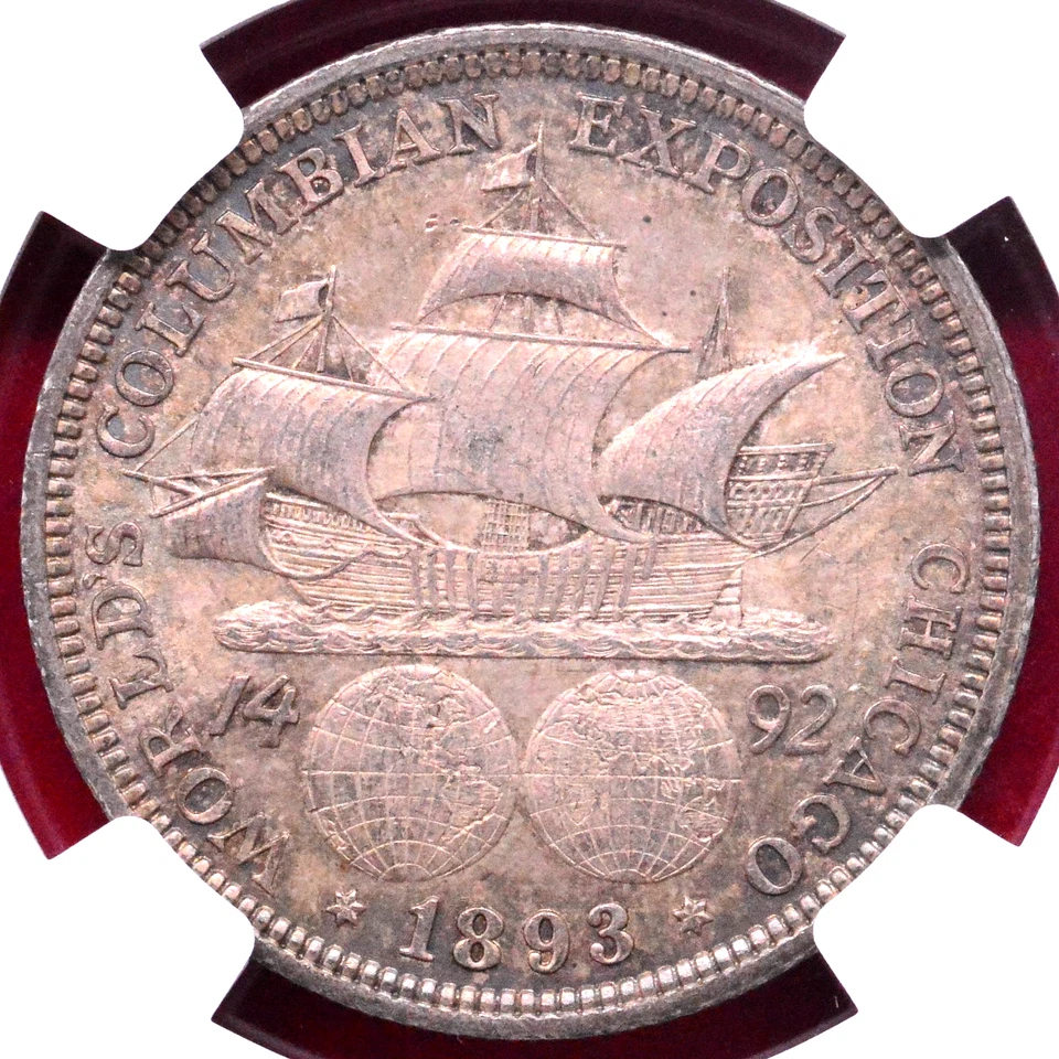 NGC MS-63! 1893 COLUMBIAN HALF - Image 3 of 3
